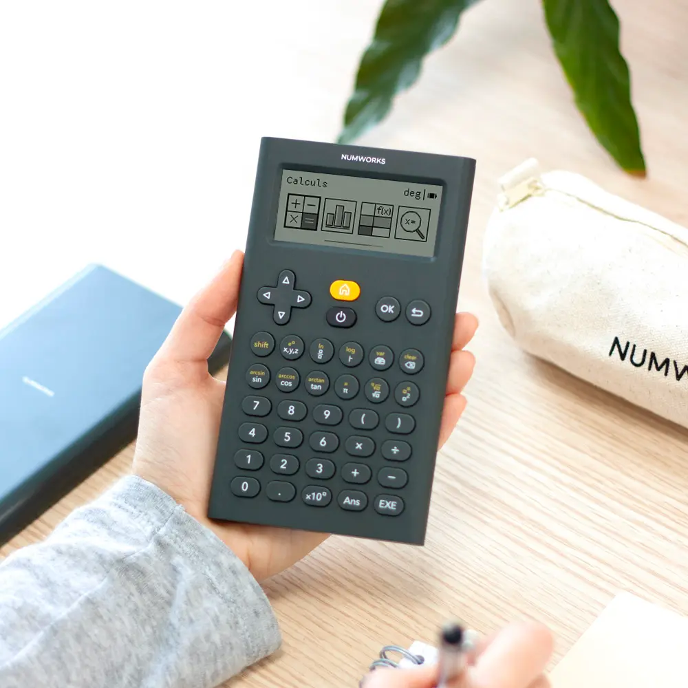 La calculatrice scientifique en utilisation