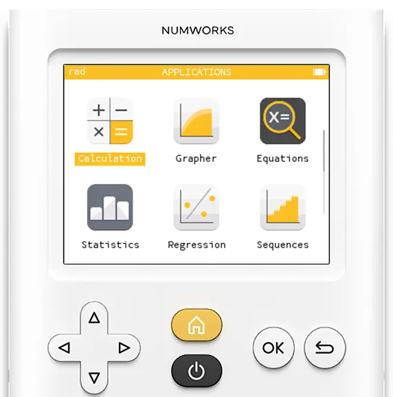 The NumWorks Graphing Calculator
